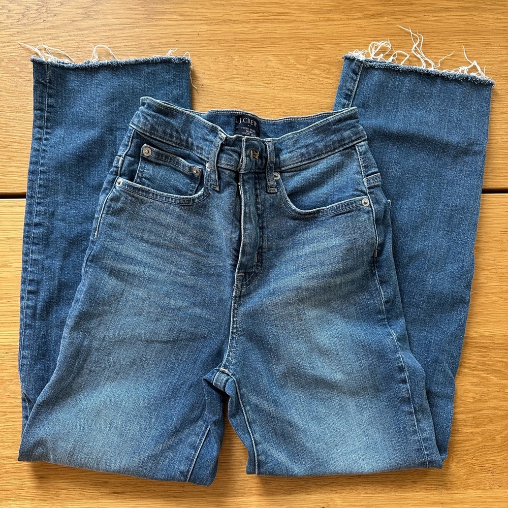 J.Crew High-Rise Slim Wide Leg Jeans